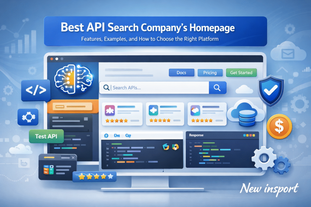 best api search company's homepage